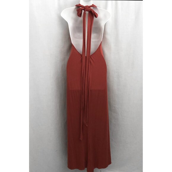 Reformation Halter Maxi Dress Tencel Stretch Small - Picture 8 of 11